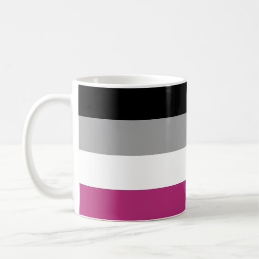 女性愛プチド旗 コーヒーマグカップ (左)