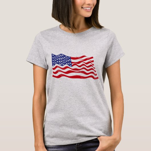 女性愛国的Tシャツ Tシャツ (正面)