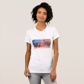 女性愛国的Tシャツ Tシャツ (正面フル)