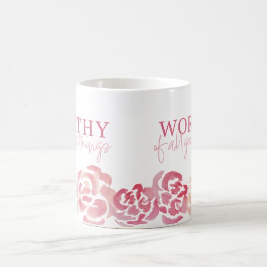 女性感動的エンパワーメントコーヒーマグ コーヒーマグカップ (中央)