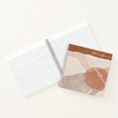 女性感動的クリスやる気を起こさせるタン母 ノートブック (内部)