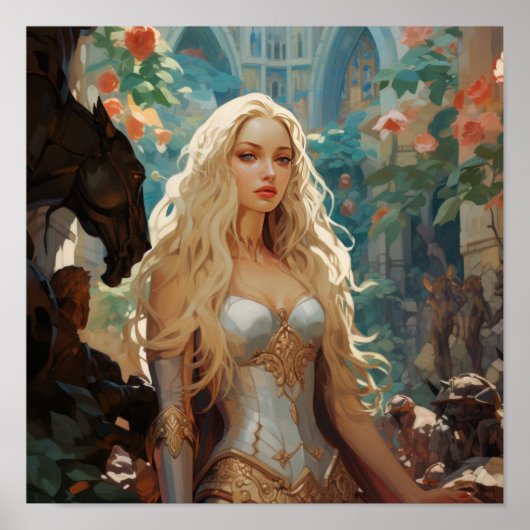 女性戦士ポスターの強化 | やる気を起こさせる Fem ポスター (正面)