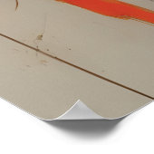 女性戦闘機,空手,武術アート,ミニマリズム, ポスター (角)