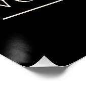 女性所有のビジネスクラブサポートブラック ポスター (コーナー)