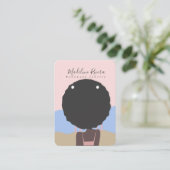 女性手作り職人イヤリングディスプレイカード コーリングカード (スタンド正面)