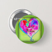 女性扱いにくハート 缶バッジ (正面&裏面)