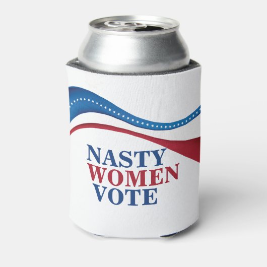 女性扱いにく投票フェミニスト政治 缶クーラー (缶裏面)