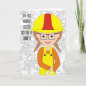 女性技術者誕生日 カード (正面)