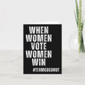 女性投票ウィメンズウィンカマラハリスチームココナッツ20 カード (正面)