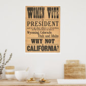 女性投票ブロードサイド(1873A) ポスター (キッチン)