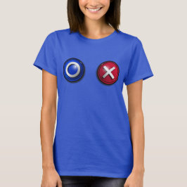 女性投票ボタンTシャツ Tシャツ