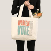 女性投票 ラージトートバッグ (正面(商品))