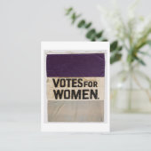 「女性投票」参政権旗1910年～1920年 ポストカード (スタンド正面)