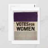「女性投票」参政権旗1910年～1920年 ポストカード (正面/裏面)