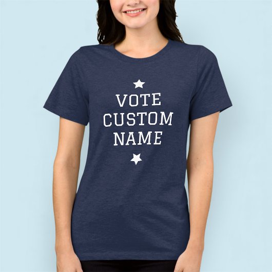 女性投票Tシャツカスタム選挙候補者名 トライブレンドＴシャツ