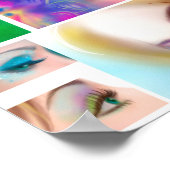 女性抽象芸術照合 ポスター (角)