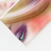 女性抽象芸術 フリースブランケット (角)