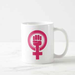 女性拳のレジスト記号 コーヒーマグカップ