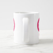 女性拳のレジスト記号 ジャンボコーヒーマグカップ (裏面)