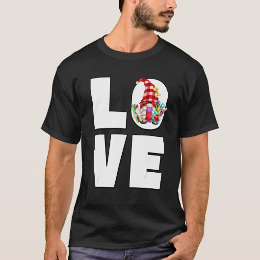 女性教師の本を読むのが好きなノーム Tシャツ (正面)