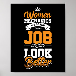 女性整備士航空機整備士ディーゼル整備士 ポスター