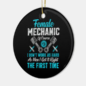 女性整備士 セラミックオーナメント (左)