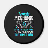 女性整備士 マグネット (正面)