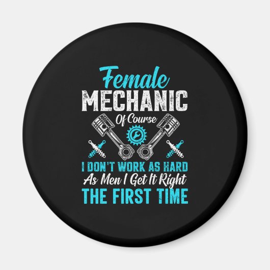 女性整備士 マグネット (正面)