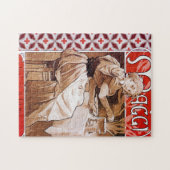 女性料理アルフォンスミュシャ ジグソーパズル (横)