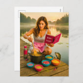 女性料理グリッター波止場 シーズンポストカード (正面/裏面)