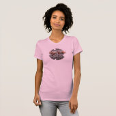 女性新しく悲劇的なエコーのデザイン Tシャツ (正面フル)