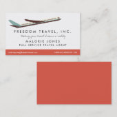 女性旅行業者旅行業者名刺 名刺 (正面/裏面)