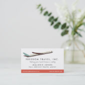 女性旅行業者旅行業者名刺 名刺 (スタンド正面)