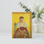 女性日付の要約摘イタリアン要ポートレート ポストカード (スタンド正面)