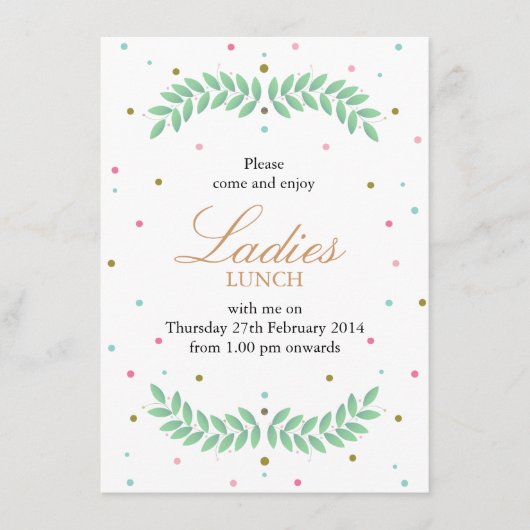 女性昼食 メニュー (正面)