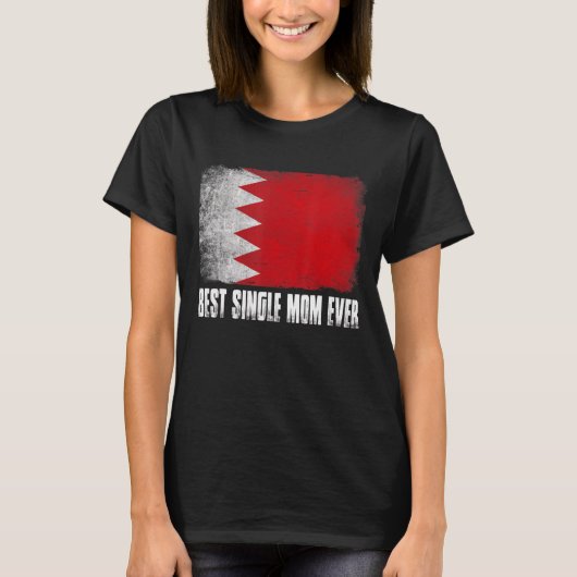 女性最高のマ独身のーバーレーン国旗 Tシャツ (正面)
