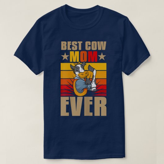 女性最高の牛母マエバーキャトル農家牛 Tシャツ (デザイン正面)