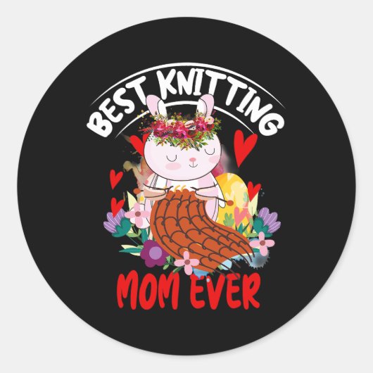 女性最高の編み物マママモマモマモマモト編み物 ラウンドシール (正面)