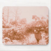 女性木採集 マウスパッド (正面)