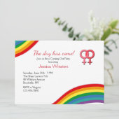 女性来のクローゼットの招待状 招待状 (スタンド正面)