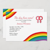 女性来のクローゼットの招待状 招待状 (正面/裏面)