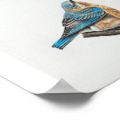 女性東ブルーバードアートプリント ポスター (角)