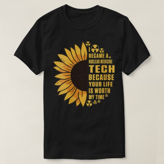 女性核医学技術者生命Nuc Med T Tシャツ (デザイン正面)