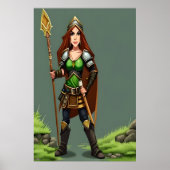 女性格言戦士 | AIアートポスター ポスター (正面)