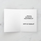 女性楽しむ68誕生日 カード (内部)