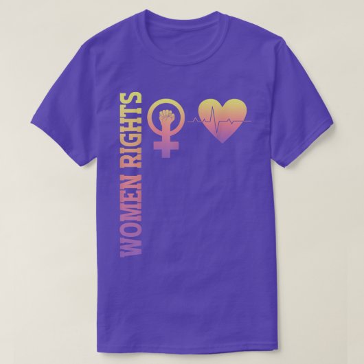 女性権女性権女性エンパワーメント女性R Tシャツ (デザイン正面)