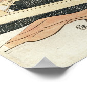 女性機織り ポスター (角)