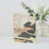 女性機織り ポストカード (スタンド正面)