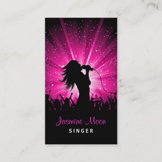 女性歌手の名刺 名刺 (正面)