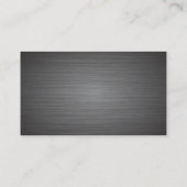 女性歩く犬 |ポー |メタリックテクスチャ 名刺 (裏面)